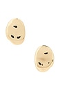 view 1 of 2 Molten Metal Statement Stud in Gold