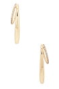 view 3 of 3 Golden Rings Hoop Earrings in Gold
