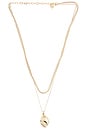 view 1 of 3 Layered Teardrop Pendant in Gold