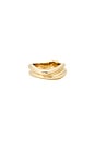 view 2 of 3 Melted Wave Ring in Gold