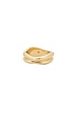 view 3 of 3 Melted Wave Ring in Gold
