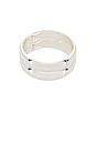 view 1 of 6 Simple Stack Bangle Set in Silver