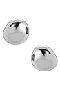 view 1 of 2 Polished Pebble Stud Earrings in Silver