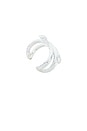 view 3 of 3 Serpent Statement Cuff in Silver