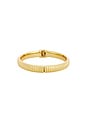 view 2 of 3 Ribbed Stacking Bangle Bracelet in Gold