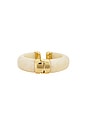 view 2 of 3 Liquid Resin Cuff Bracelet in Beige & Gold
