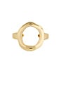 view 2 of 3 Open Circle Cuff Bracelet in Gold