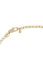 view 3 of 3 Open Circle Silk Necklace in Gold