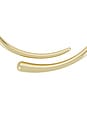view 2 of 3 Elegant Wrap Choker Necklace in Gold