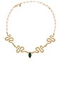 view 1 of 3 Serpentina Lariat in Green & Gold