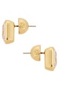 view 2 of 2 Radiant Gem Stud Earrings in Gold