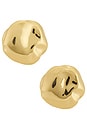 view 1 of 2 Molten Spheres Large Stud Earrings in Gold