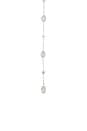 view 2 of 3 Marquise Crystal Lariat Necklace in Silver