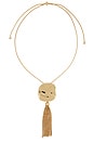 view 1 of 3 Molten Metal Tassel Necklace in Gold