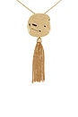 view 2 of 3 Molten Metal Tassel Necklace in Gold