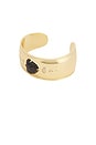 view 1 of 3 Midnight Solstice Thick Cuff Bracelet in Black & Gold