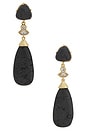 view 1 of 2 Midnight Solstice Drop Earrings in Black & Gold