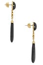 view 2 of 2 Midnight Solstice Drop Earrings in Black & Gold