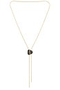 view 1 of 3 Midnight Solstice Bolo Necklace in Black & Gold