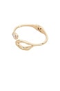 view 1 of 3 Molten Marquise Cuff Bracelet in Clear Crystal & Gold