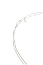 view 3 of 3 Open Circle Pave Necklace in Clear Crystal & Silver