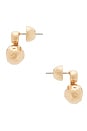 view 2 of 2 Molten Mini Stud Earrings in Gold