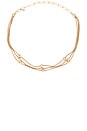 view 1 of 3 CUELLO CADENA MOLTEN SNAKE in Gold