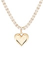 view 2 of 3 Luminous Love Tennis Necklace in Clear Crystal & Gold