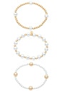 view 5 of 6 LOT DE BRACELETS MIXED METAL BUBBLE LINE in Gold & Silver