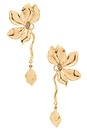 view 1 of 2 PENDIENTES VISTOSOS PETALS in Clear Crystal & Gold