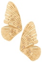 view 1 of 2 BOUCLES D'OREILLES FLUTTERING GLOW in Clear Crystal & Gold