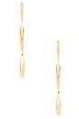 view 3 of 3 SET PENDIENTES MODERN SHAPES in Gold