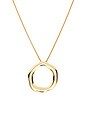 view 2 of 3 Open Circle Adjustable Chain Necklace in Gold