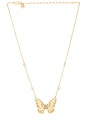 view 1 of 3 COLLAR COLGANTE FLUTTERING GLOW in Clear Crystal & Gold