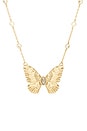 view 2 of 3 COLLAR COLGANTE FLUTTERING GLOW in Clear Crystal & Gold