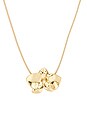 view 2 of 3 COLLAR COLGANTE NATURAL CORD FLOWER in Gold