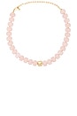view 1 of 3 Power Bead Statement Necklace in Rose