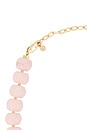 view 3 of 3 Power Bead Statement Necklace in Rose