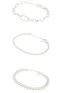 view 1 of 3 Chain Game Bracelet Set in Silver