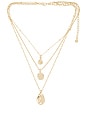 view 1 of 3 Circle Flow Layered Necklace Set in Gold