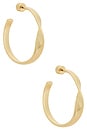 view 1 of 3 Heirloom Twist Medium Hoop Earrings in Gold