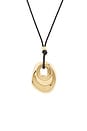 view 2 of 3 COLLAR COLGANTE MELTED EDGE in Gold