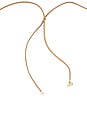 view 3 of 3 Open Circle Adjustable Suede Necklace in Tan