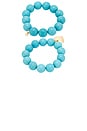 view 6 of 6 Luck And Love Turquoise Bracelet Set in Turquoise