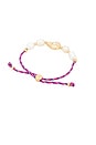 view 3 of 3 Gold And Pearl Cord Bracelet in Gold & Pearl