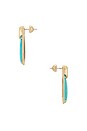 view 2 of 2 Majestic Stone Earrings in Turquoise