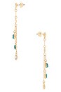 view 2 of 2 Turquoise Cascade Earrings in Turquoise