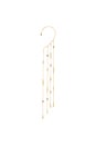 view 2 of 3 Linear Chains Statement Ear Cuff in Clear & Gold