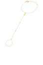 view 1 of 5 Santorini Shell Foot Chain in Gold