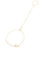 view 5 of 5 Santorini Shell Foot Chain in Gold